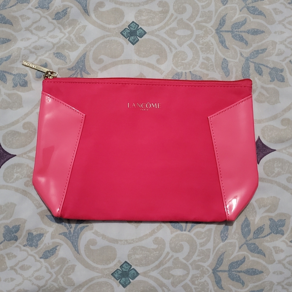 Lancôme Paris pink Makeup Cosmetic Bag. New in bag